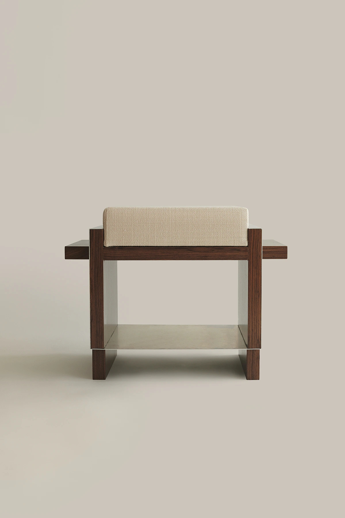 B1 by Sofia De=Francesco, made of Wood  and Steel, Solid Walnut Wood version, picture 2