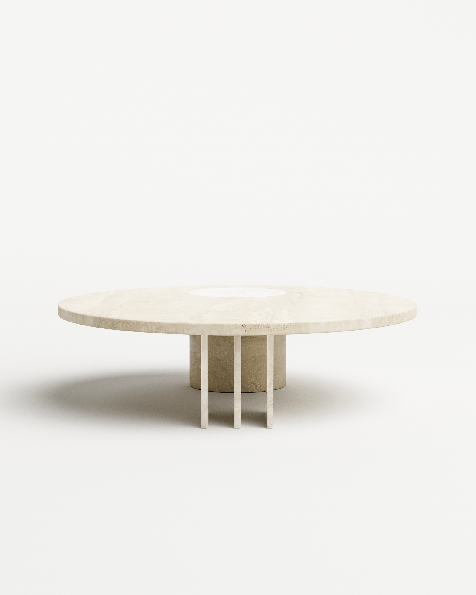 Salvante by Piotr Dabrowa, made of Travertin and Onyx, Travertine version, picture 1