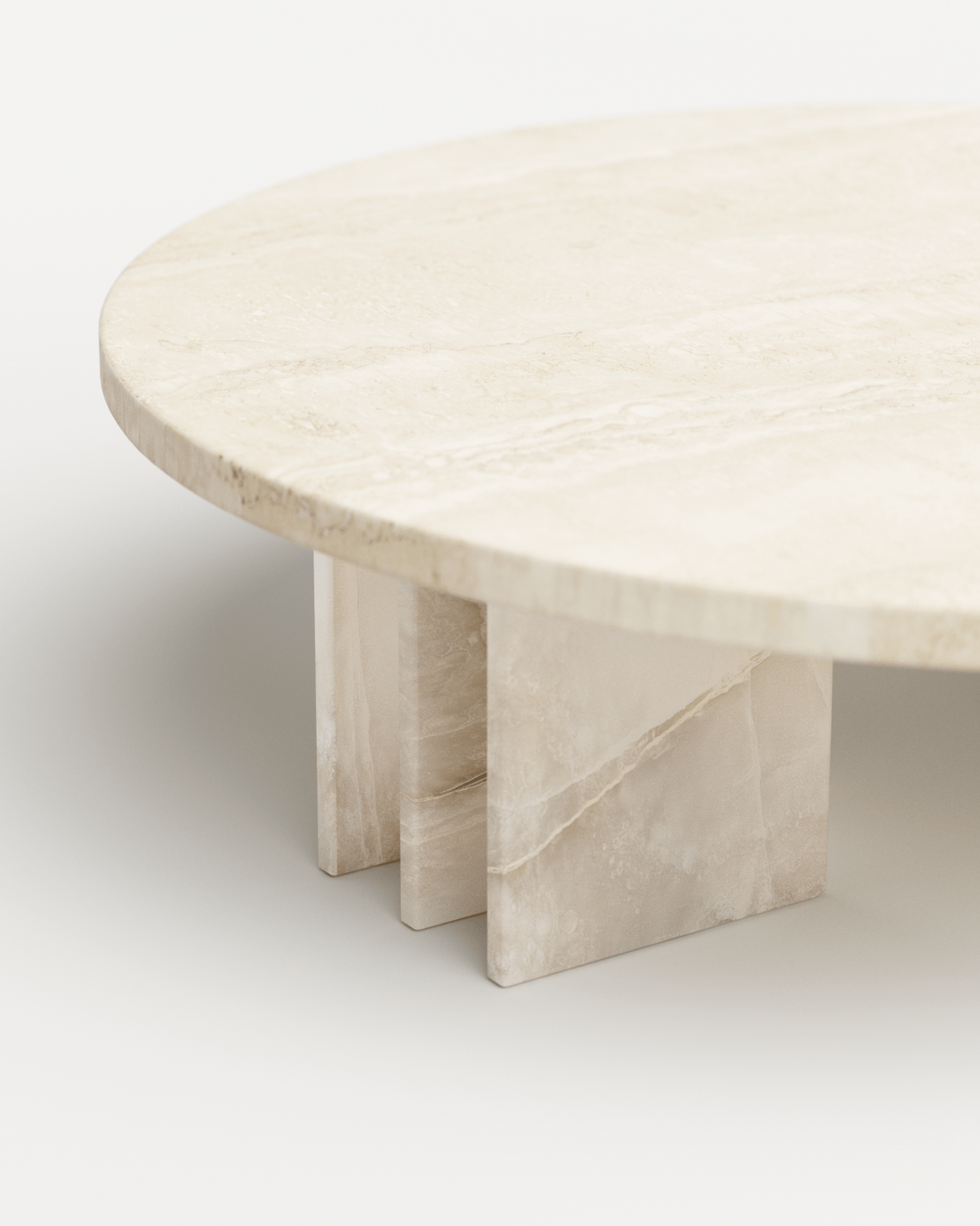 Salvante by Piotr Dabrowa, made of Travertin and Onyx, Travertine version, picture 3