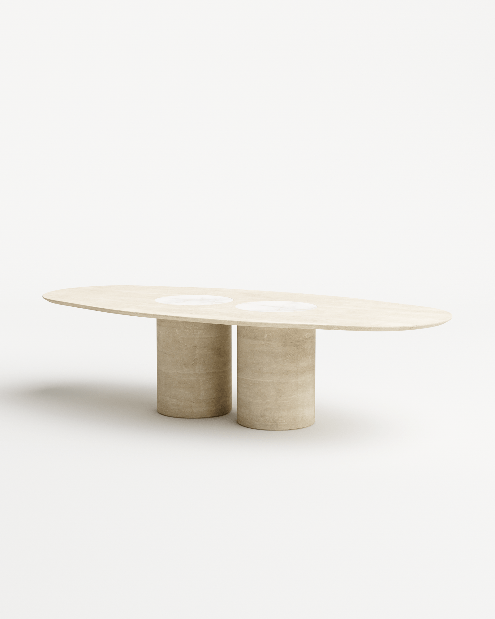 Salvante by Piotr Dabrowa, made of Travertin and Onyx, Travertine version, picture 2