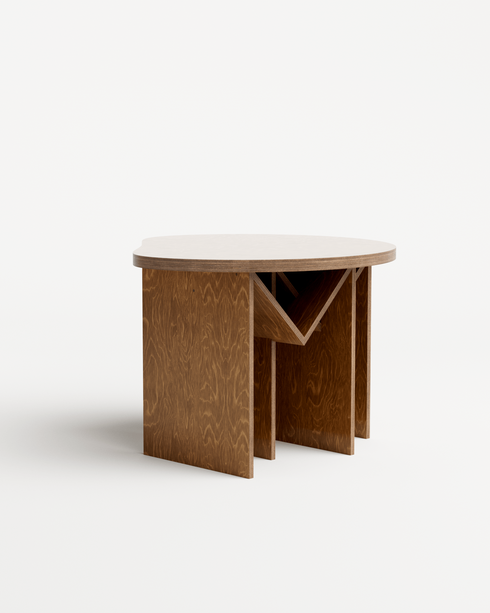 You & Me by Goons, made of Plywood and , Satin French Oak version, picture 2