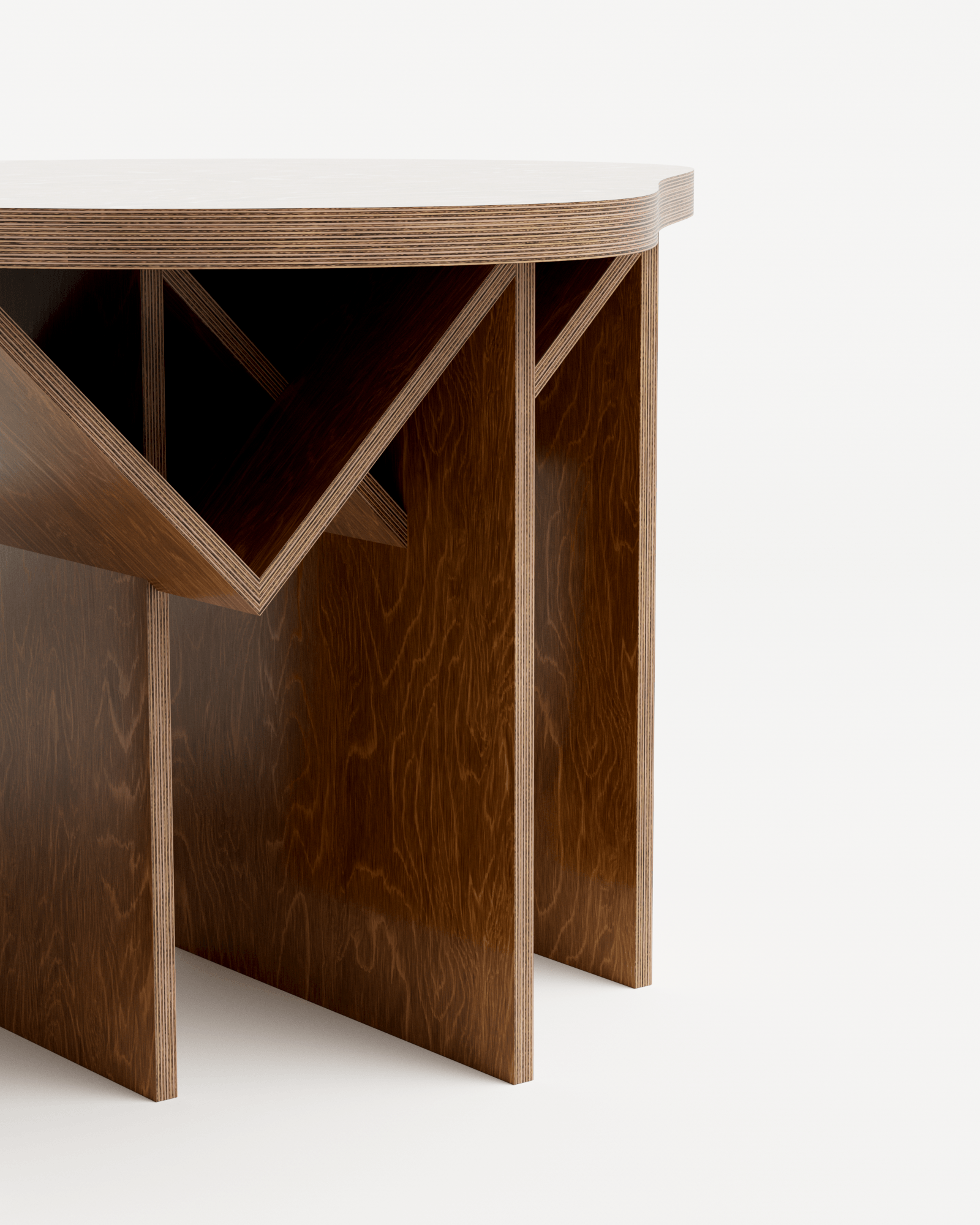 You & Me by Goons, made of Plywood and , Satin French Oak version, picture 4